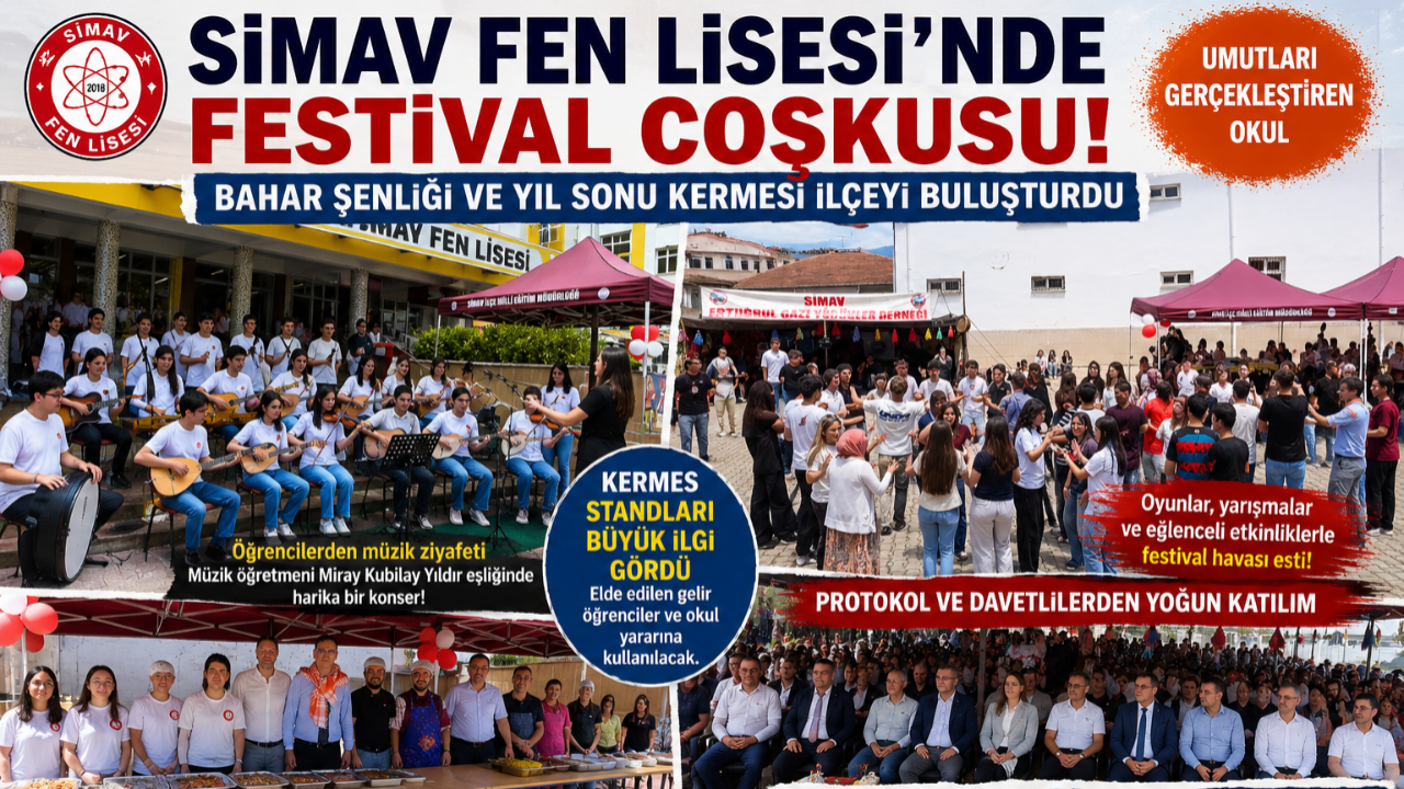 Simav Fen Lisesi’nde Festival Coşkusu
