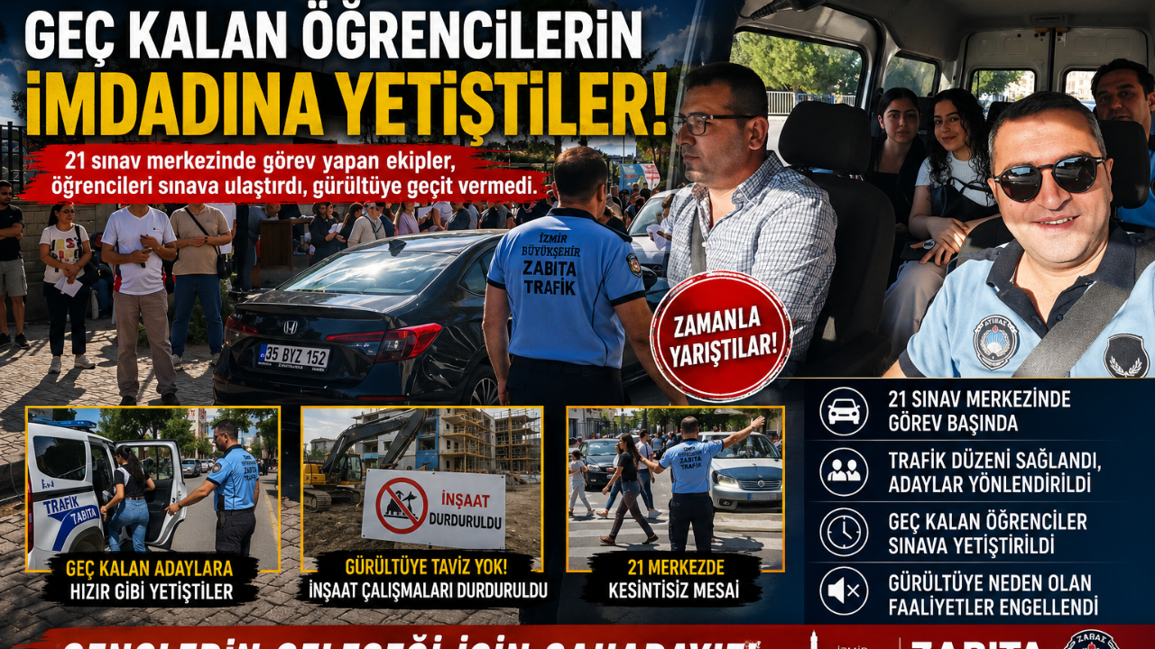 Sınava Dakikalar Kala Hızır Gibi Yetiştiler