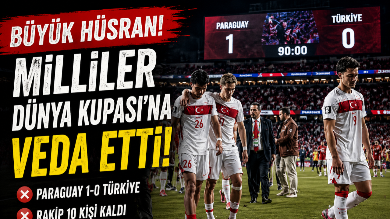 Türkiye İçin Acı Gece! Milliler Dünya Kupası'na Veda Etti