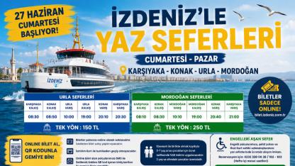 Urla ve Mordoğan’a Denizden Ulaşım Yeniden Başlıyor