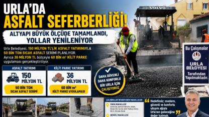 Urla’da Asfalt Seferberliği