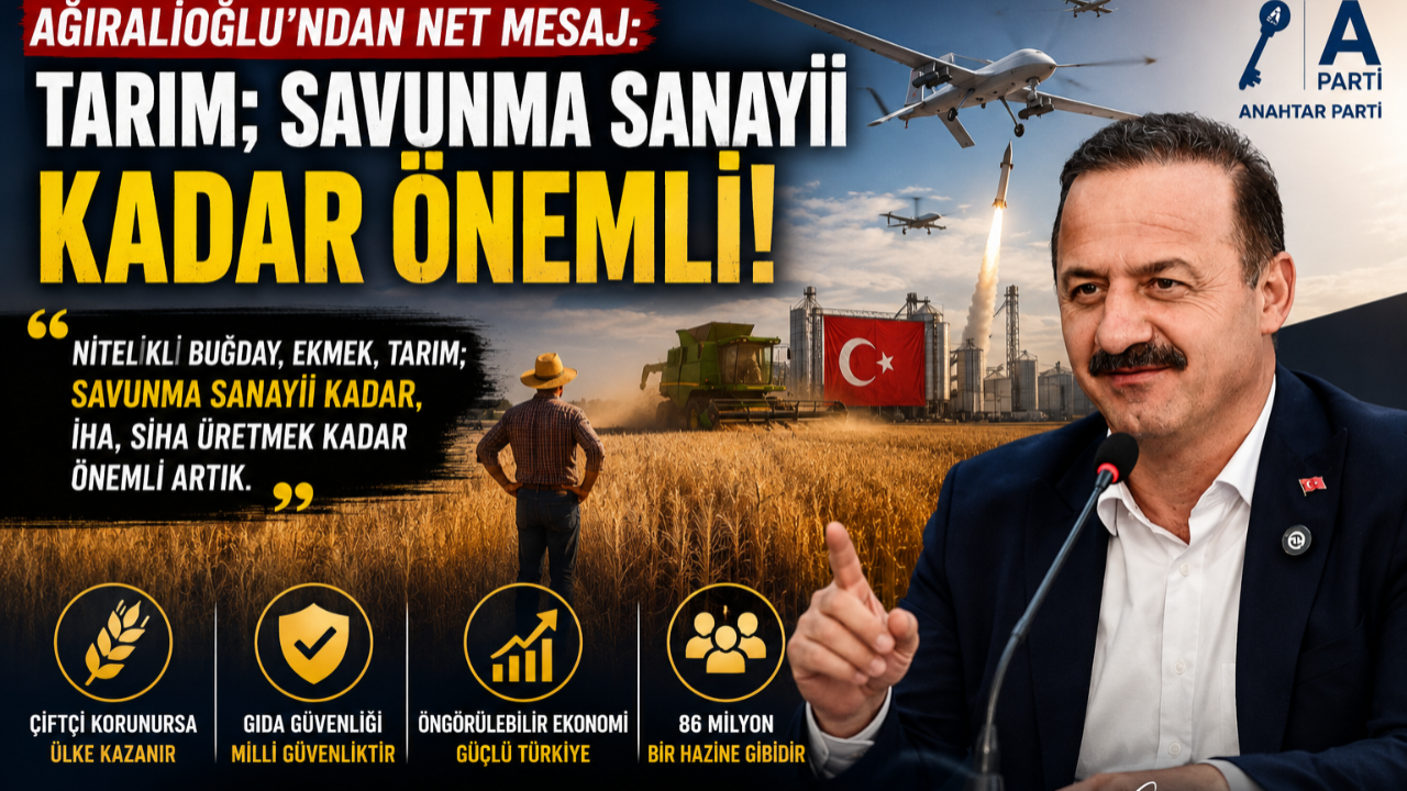 Yavuz Ağıralioğlu'ndan Tarım Çıkışı