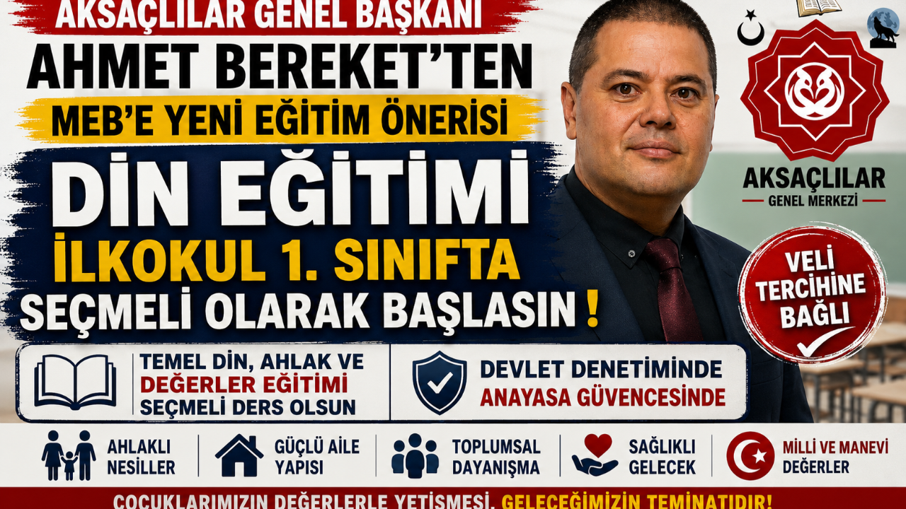 AKSAÇLILAR'dan MEB'e Yeni Eğitim Çağrısı