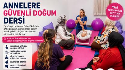 Anne adaylarına ücretsiz güvenli doğum eğitimi