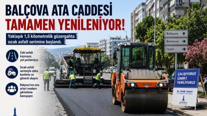 Ata Caddesi Baştan Sona Yenileniyor