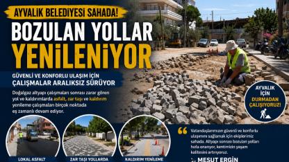 Ayvalık’ta altyapı sonrası seferberlik