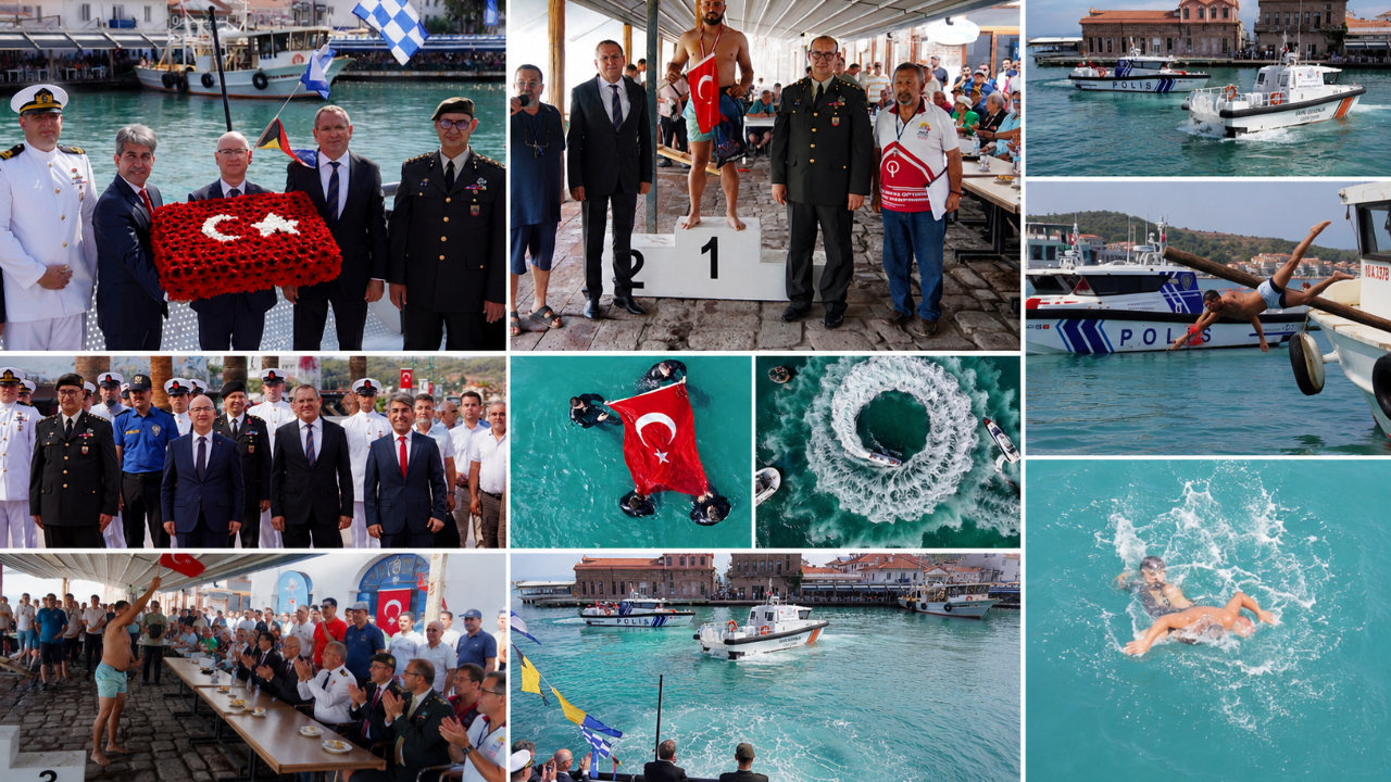 Ayvalık'ta Kabotaj Bayramı Deniz Üzerinde Büyük Coşkuyla Kutlandı