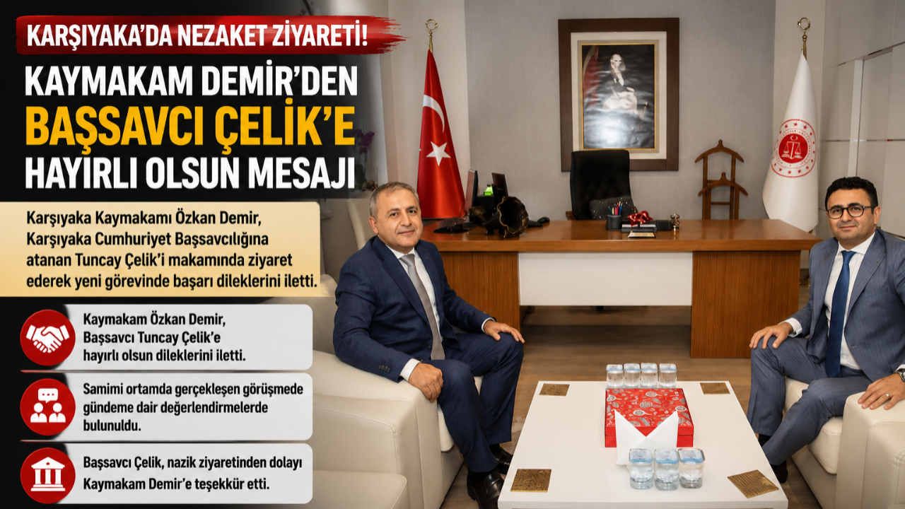 Başsavcı Tuncay Çelik'e Hayırlı Olsun Ziyareti