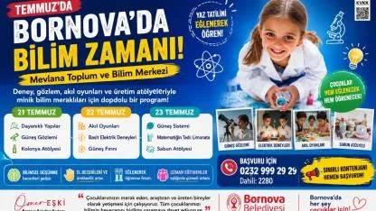Bornova’da Çocuklar Laboratuvara Giriyor