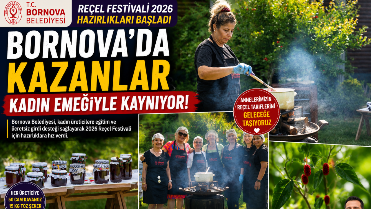 Bornova’da Reçel Kazanları Yeniden Kaynıyor