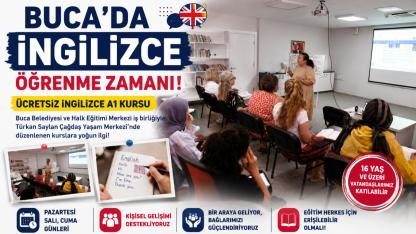 Buca’da 16 Yaş Üstüne Ücretsiz İngilizce Eğitimi