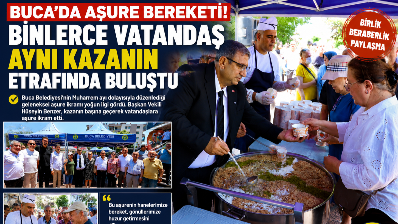 Buca’da Aşure Kazanı Kardeşlik İçin Kaynadı