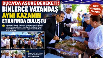 Buca’da Aşure Kazanı Kardeşlik İçin Kaynadı