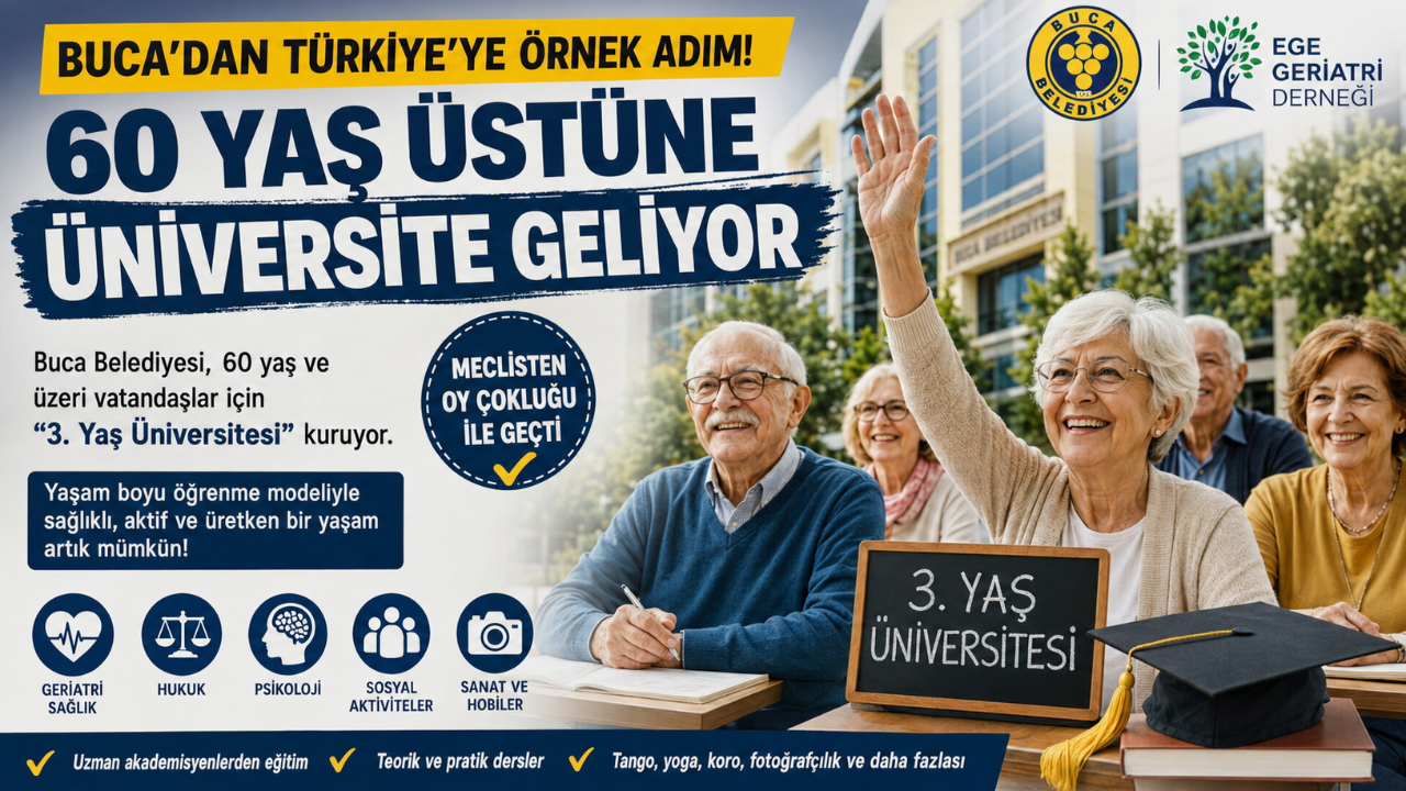 Buca'nın çınarlarına yaşam boyu eğitim desteği
