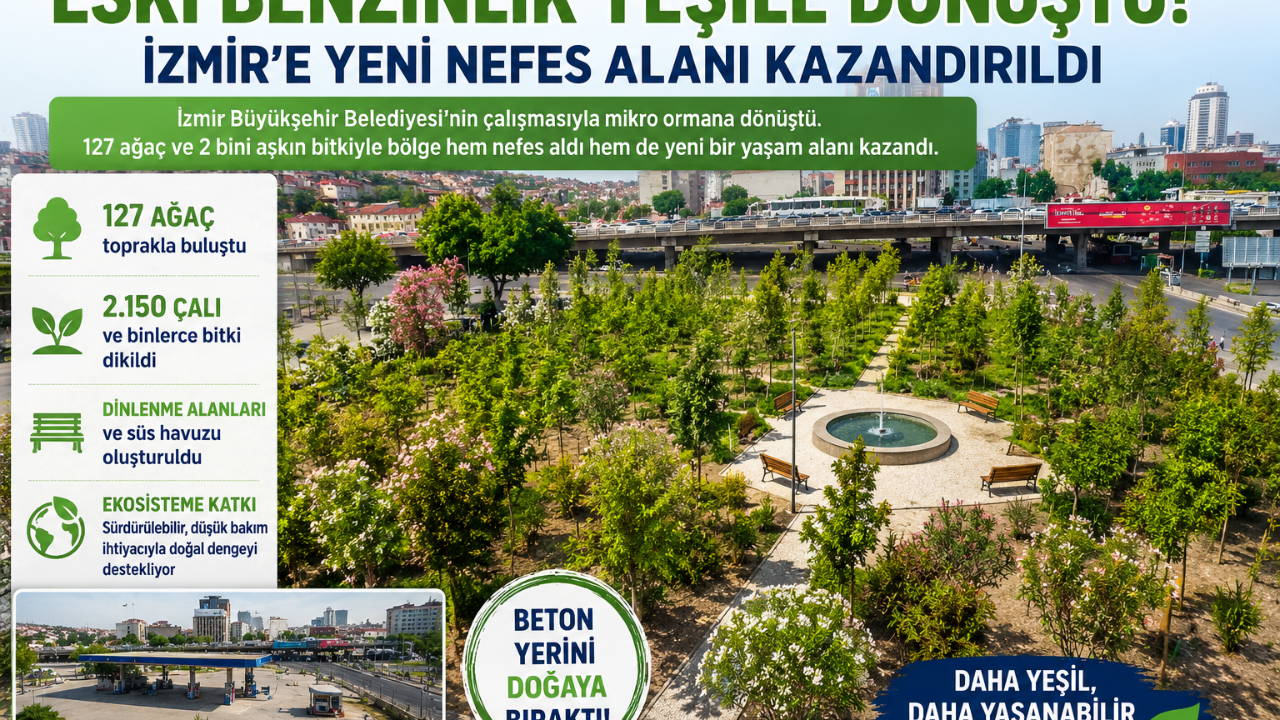 Eski Benzinlik İzmir'in Yeni Nefes Noktası Oldu