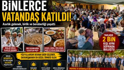Gördes’te Asırlık Gelenek Binleri Aynı Sofrada Buluşturdu
