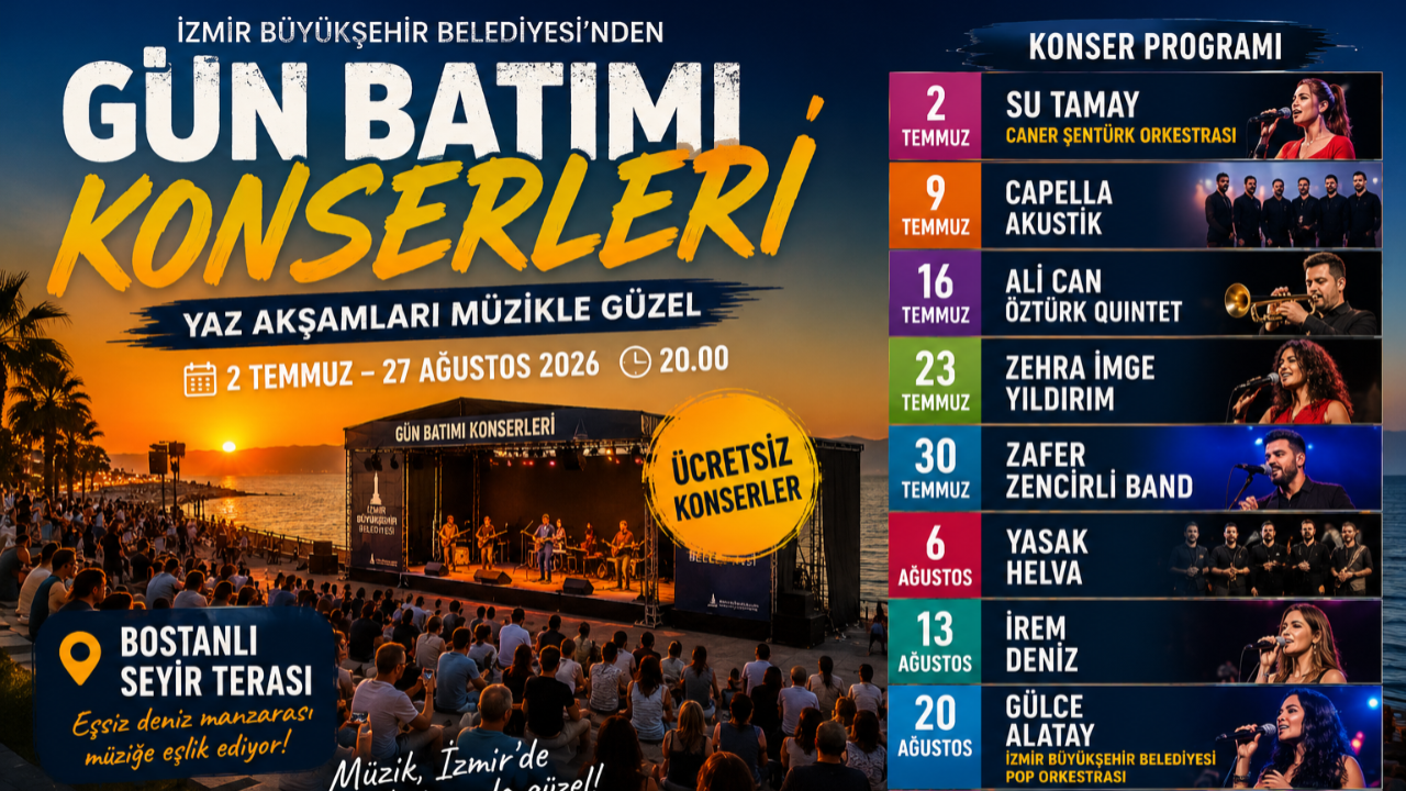 İzmir'de Gün Batımı Müzikle Buluşuyor