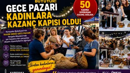 Karşıyaka’da Gece Pazarı Bereketi