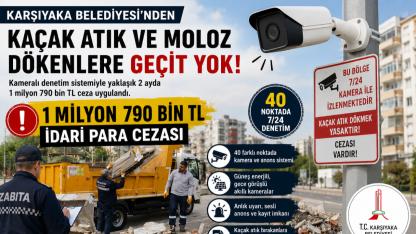 Karşıyaka’da kaçak atığa kameralı takip