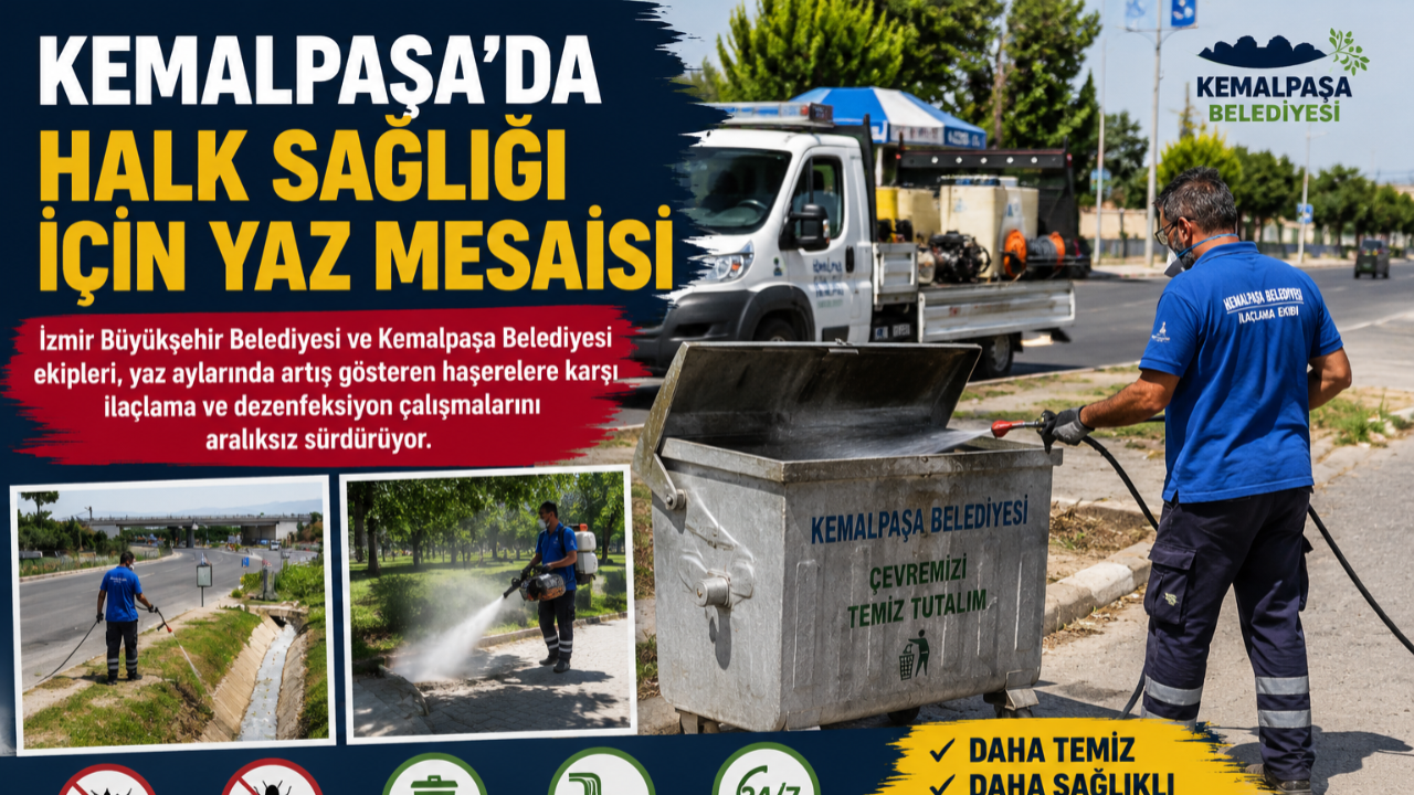 Kemalpaşa'da haşereye geçit yok