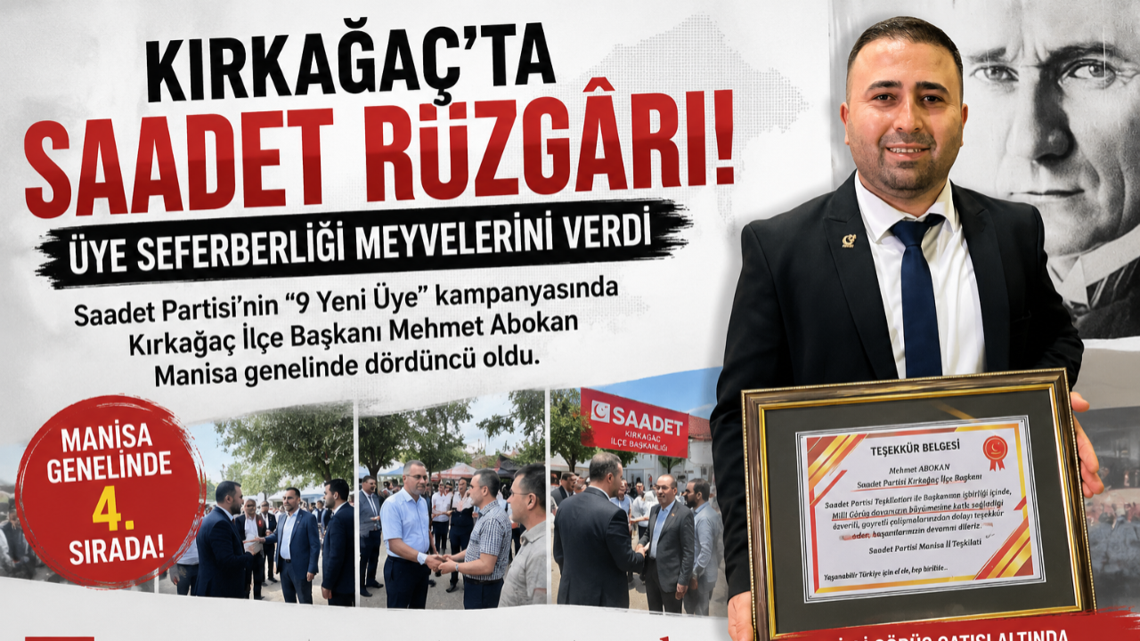 Kırkağaç'ta Saadet Rüzgârı