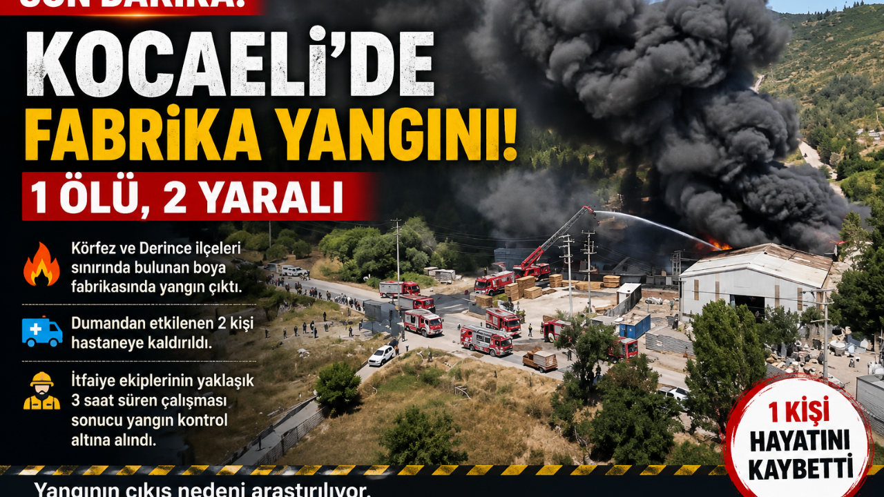Kocaeli'ndeki Yangın Faciayla Sonuçlandı