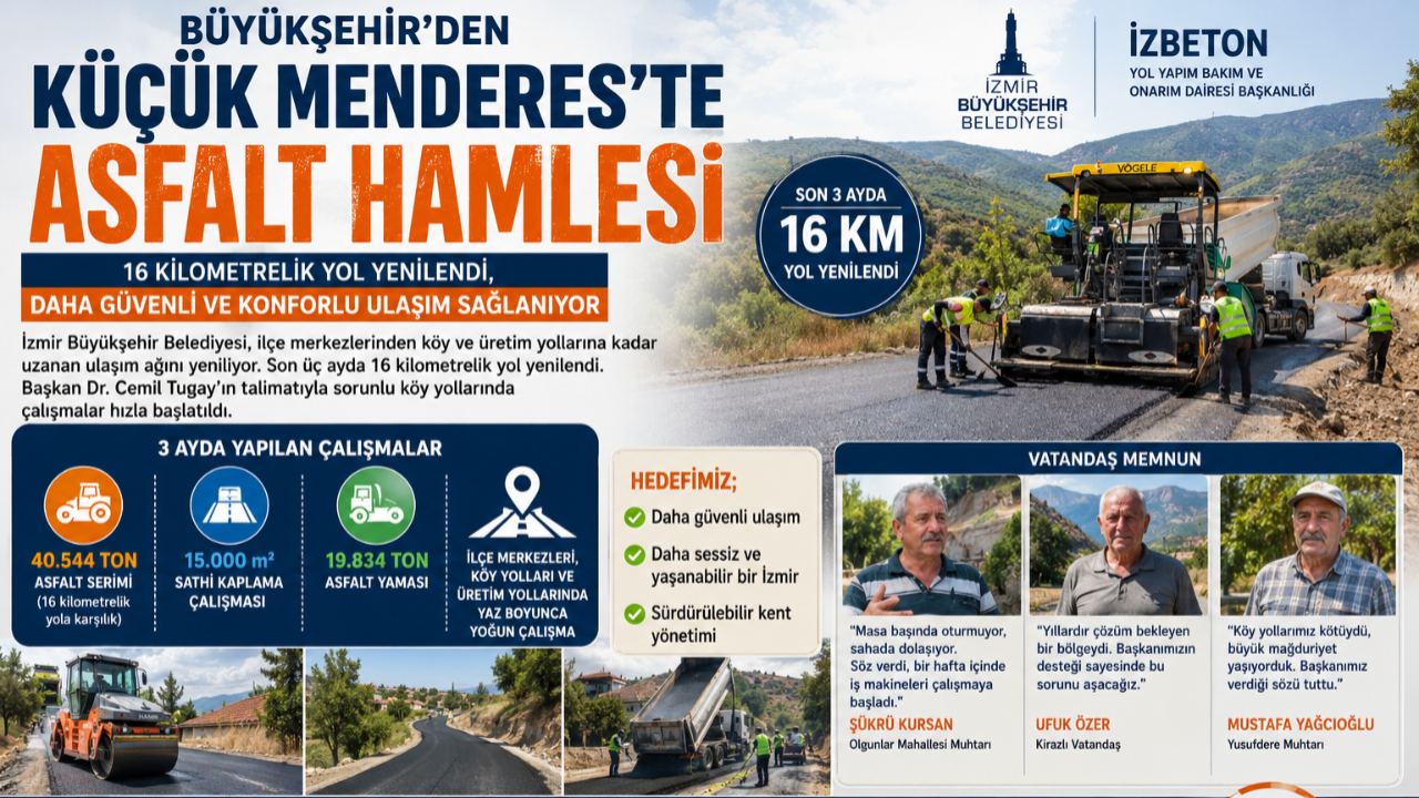 Küçük Menderes'e Dev Yol Atağı