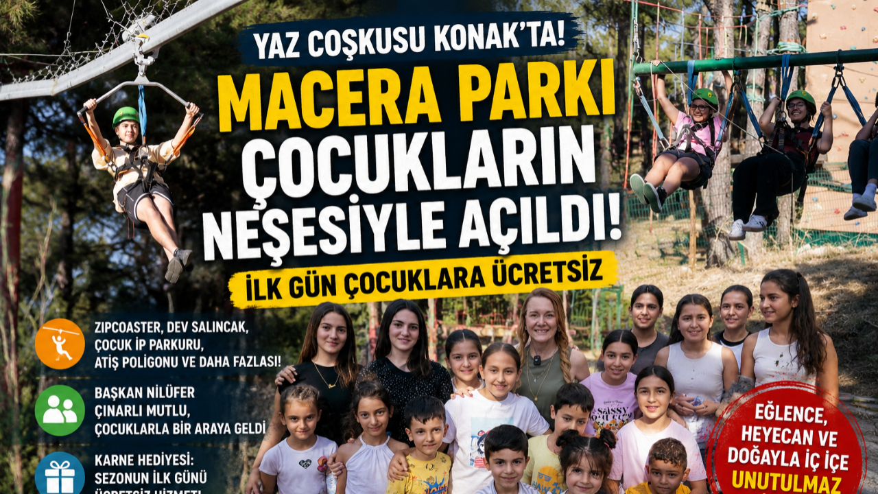 Macera Parkı Çocukların Neşesiyle Yeniden Hayat Buldu