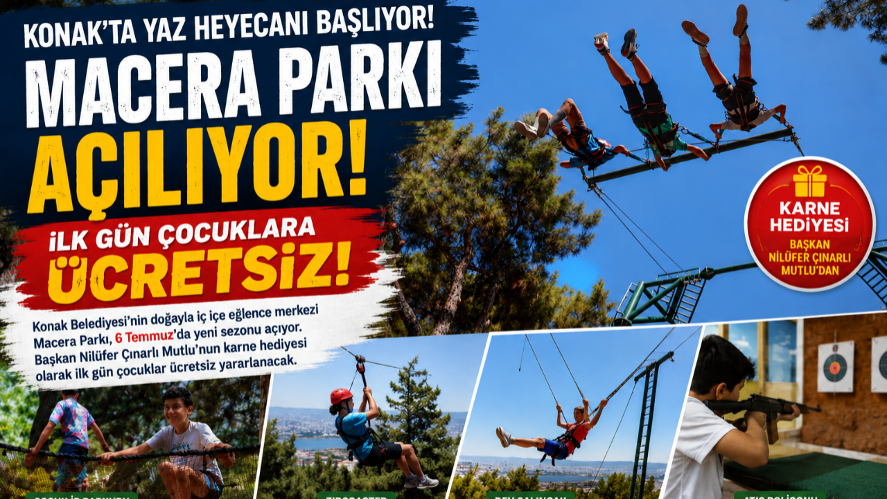 Macera Parkı İlk Gün Çocuklara Ücretsiz