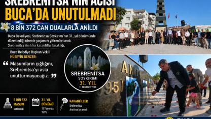Srebrenitsa’nın dinmeyen acısı Buca’da yürekleri dağladı