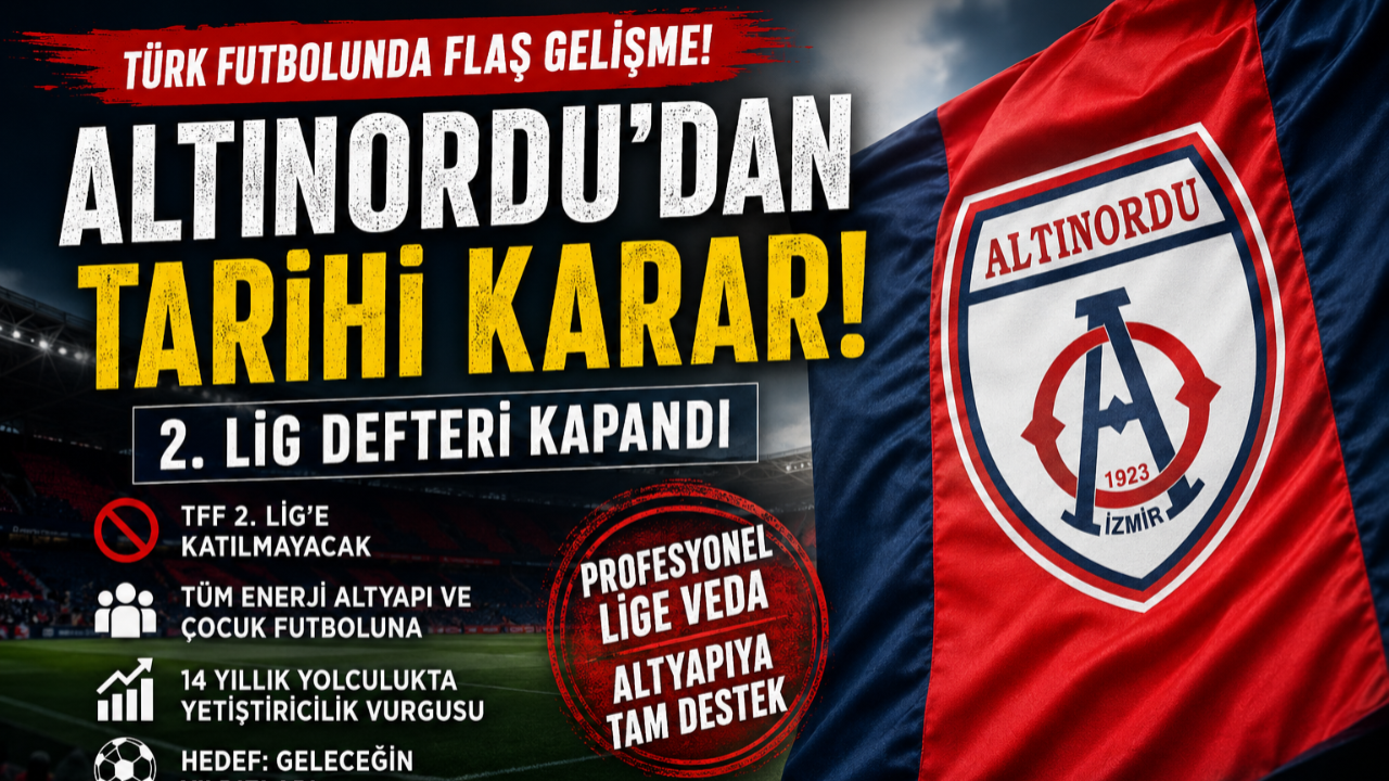 Türk futbolunda deprem! Altınordu ligden çekilme kararını duyurdu