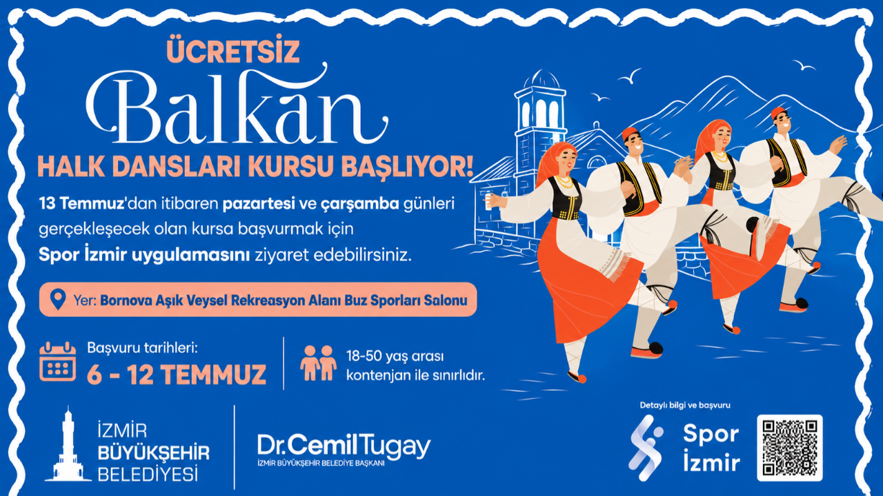 Ücretsiz Balkan Halk Dansları kursu için kayıtlar başladı