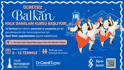 Ücretsiz Balkan Halk Dansları kursu için kayıtlar başladı