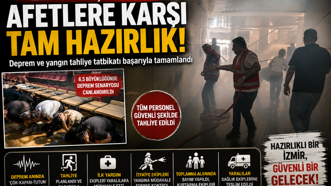 Yangın, Deprem ve Kurtarma Aynı Anda