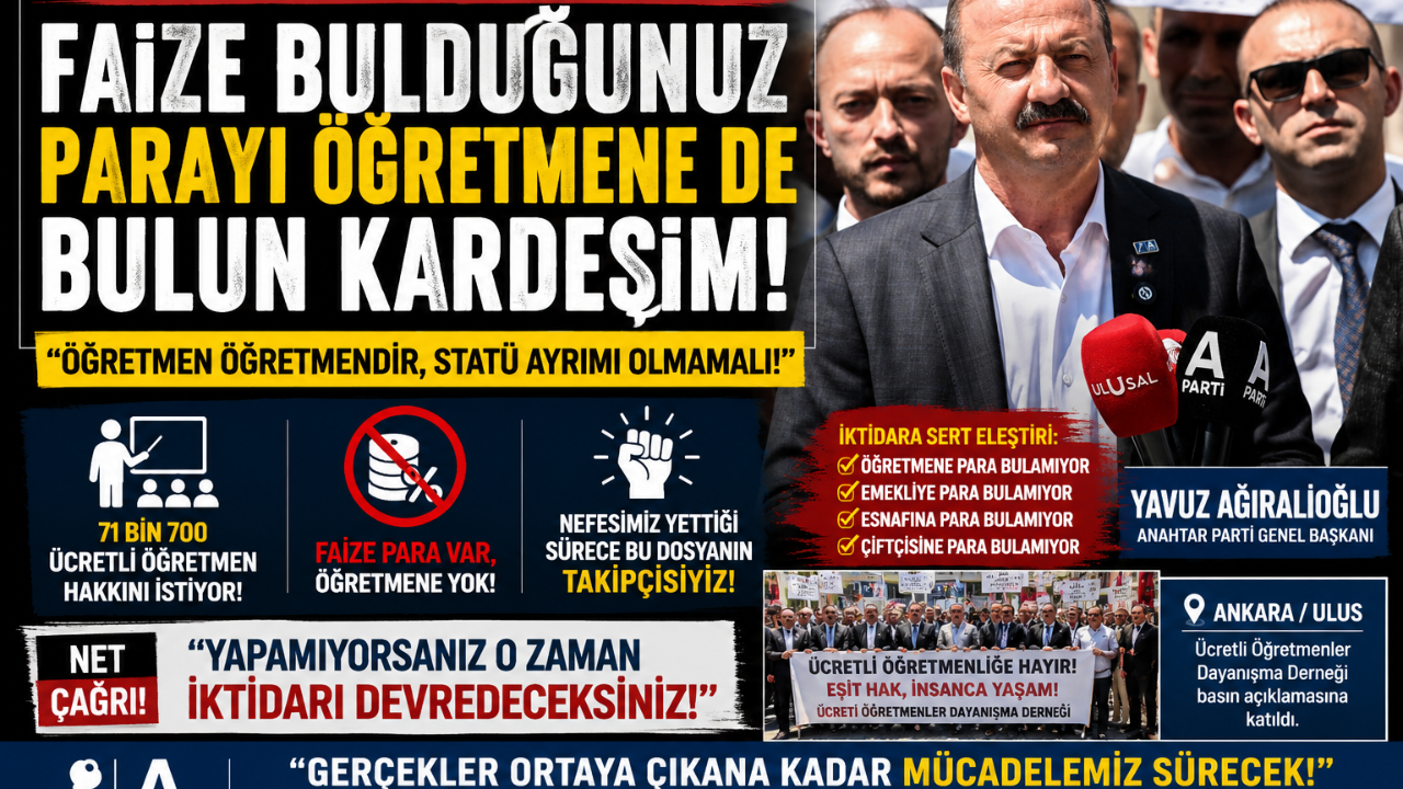 Yavuz Ağıralioğlu’ndan Gündem Olacak Çıkış