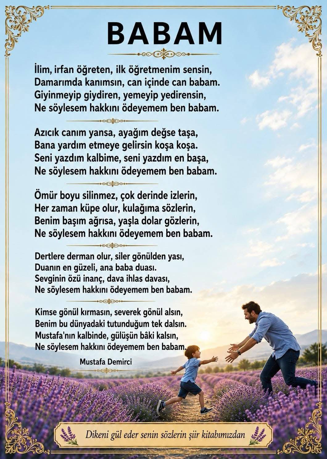 Demirci’den Babalar Günü’nde Yürek Burkan Mesaj
